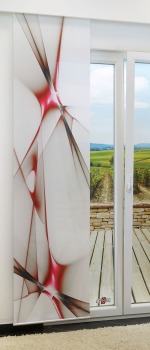 Schiebegardinen Schiebegardine 245cm x 60cm, mit Motiv Abstrakte Lichtspiegelung