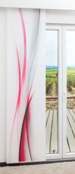 Flächenvorhang Lysel - Schiebegardine Lichteffekt