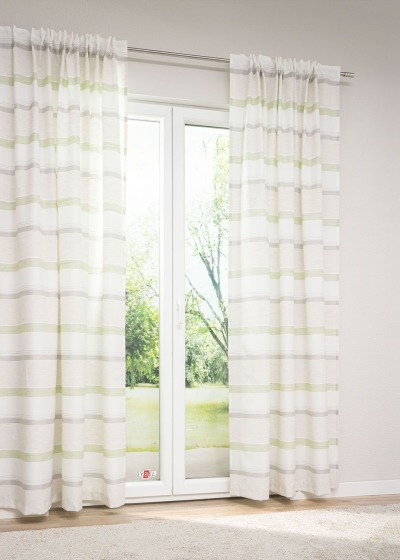 Lysel - Zugbandschal Linisa Blassgrün