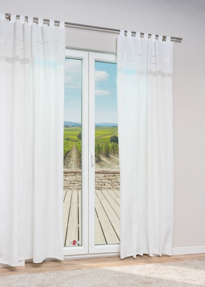 Lysel - Schlaufenschal Nermin #1W in Reinweiß