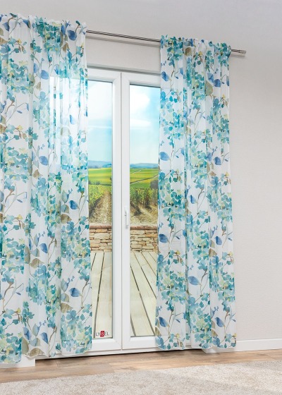 ArtikelbildDekoschal Lysel #1W Maloca in blaugrün