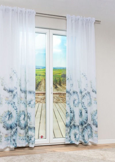 ArtikelbildDekoschal Lysel #1W Aratana in blaugrau