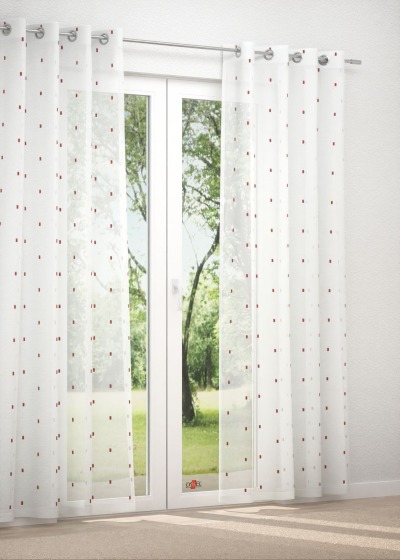 Ösenschal Lysel #2T Arcella in rotbraun