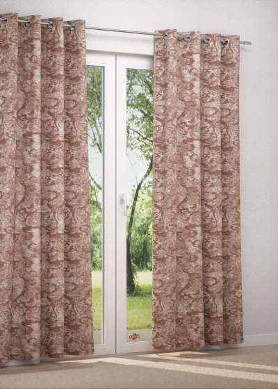 Ösenschal Lysel #2T Carriso in rotbraun