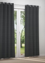 Ösenschal in schwarz