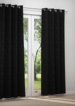 Ösenschal in schwarz