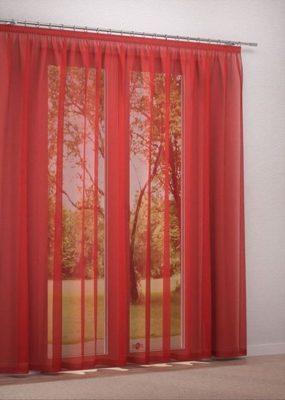Gardinenstore in Rot