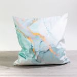 Kissen Lysel - Dekokissen Marmorlook mint