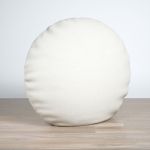 Dekokissen rund in weiß