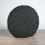 Dekokissen rund in grau