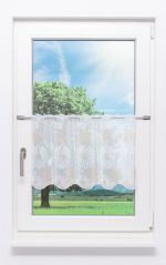 Scheibengardine Plauener Spitze -  Blumenzeit