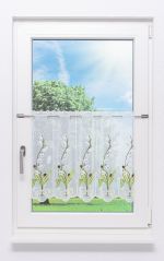 Scheibengardine Plauener Spitze - Maiglöckchenzweig