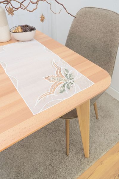 ArtikelbildDeckchen Plauener Spitze® #1W Lichterzeit in Gold