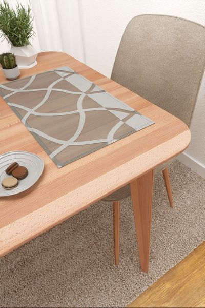 Platzdeckchen Lysel #3J Bollnät in steingrau