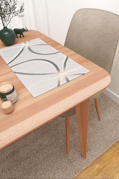 Platzdeckchen Lysel #3J Jauhaa in steingrau