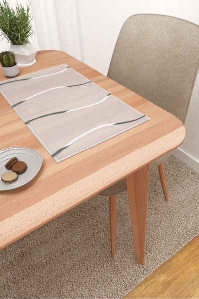 Platzdeckchen Lysel #3J Konya in grau