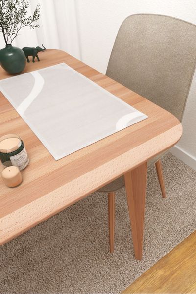 Platzdeckchen Lysel #3J Vägnet in reinweiß