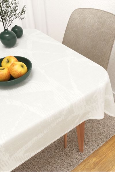 Tischdecke eckig Lysel #3J Maipa in Cremeweiß