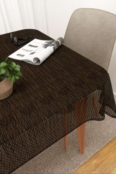 Tischdecke eckig Lysel #3J Yasin in schwarz-rot-gold