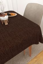 Tischdecke eckig in braun