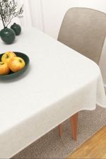 Tischdecke eckig in weiß