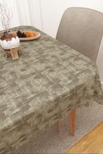 Tischdecke eckig in braun