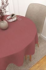 Tischdecke rund in rot