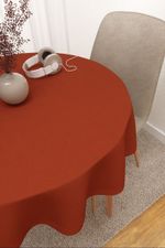 Tischdecke rund in orange