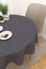 Tischdecke rund in blau