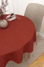 Tischdecke rund in orange