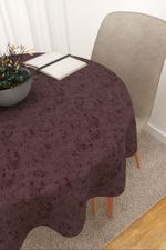 Tischdecke rund in violett