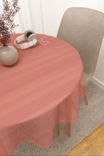 Tischdecke rund in Rot