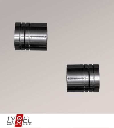 Lysel - 1 Paar Endstücke Zylinder für Opal-Stangen