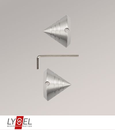 Lysel - 1 Paar Endstücke Kegel für Topaz-Stangen