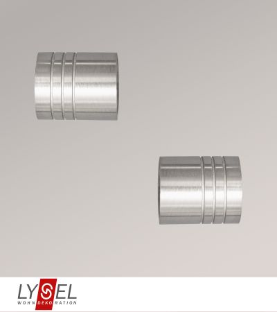 Lysel - 1 Paar Endstücke Zylinder für Topaz-Stangen