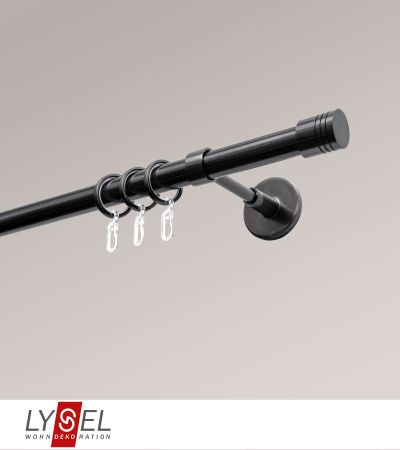 Lysel - SET Opal 160cm Träger geschlossen mit Endstücke Zylinder in Titan
