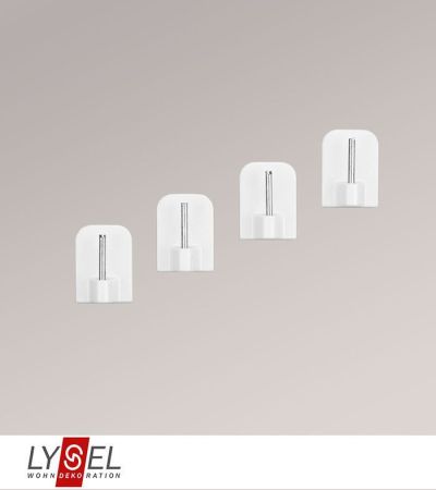 Lysel - SET Klebehaken für Vitragenstange