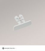 grau Vorschau Endkappe Schiene 2-spurig #1W weiß grau