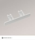 grau Vorschau Endkappe Schiene 5-spurig #1W weiß grau