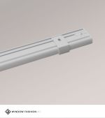 grau Vorschau SET Vorhangschiene 115cm mit 2 Innenläufen für Deckenmontage in Weiß #1W grau