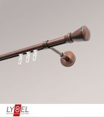 bronze Vorschau Lysel - SET Opal Innenlauf 160cm Träger geschlossen mit Endstücke Konus in Weiß #1W bronze