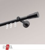 titan Vorschau Lysel - SET Opal Innenlauf 160cm Träger offen mit Endstücke Cone in Edelstahl-Optik #1W titan