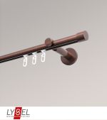bronze Vorschau Lysel - SET Opal Innenlauf 160cm Träger offen mit Endstücke Kappe in Weiß #1W bronze