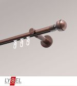 bronze Vorschau Lysel - SET Opal Innenlauf 160cm Träger offen mit Endstücke Kugel in Weiß #1W bronze
