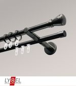 Vorschau Lysel - SET Opal Mix 160cm 2 Lauf Doppel-Kombiträger offen mit Endstücke Konus in Weiß #1W titan