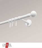 weiß Vorschau Lysel - SET Opal 160cm Träger geschlossen mit Endstücke Kugel in Titan #1W weiß