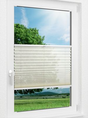 LYSEL HOME Plissee 232A Nero Fensteransicht