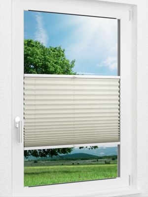 LYSEL HOME Plissee 410A Weavy Pearls Fensteransicht