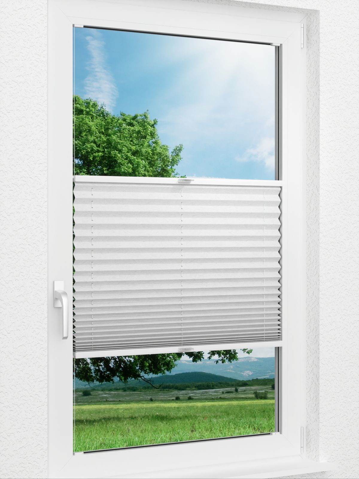 Detailansicht verfügbar. - Hier Klicken! Stoff Plissee Maßanfertigung Plissee Crush 02.02.11